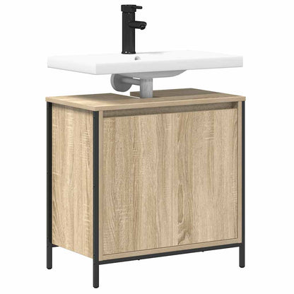Badkamerkast wastafelmeubel 60x34,5x60 cm sonoma eikenkleurig