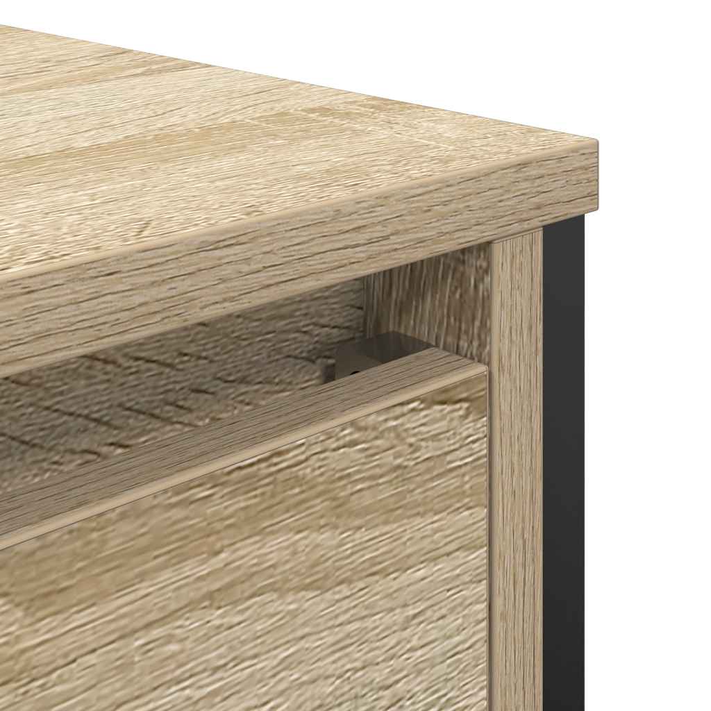 Badkamerkast wastafelmeubel 60x34,5x60 cm sonoma eikenkleurig