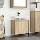 Bathroom cabinet washbasin unit 60x34.5x60 cm Sonoma oak colour