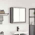 Bathroom wall cabinet with mirror 60x21x60 cm Sonoma grey
