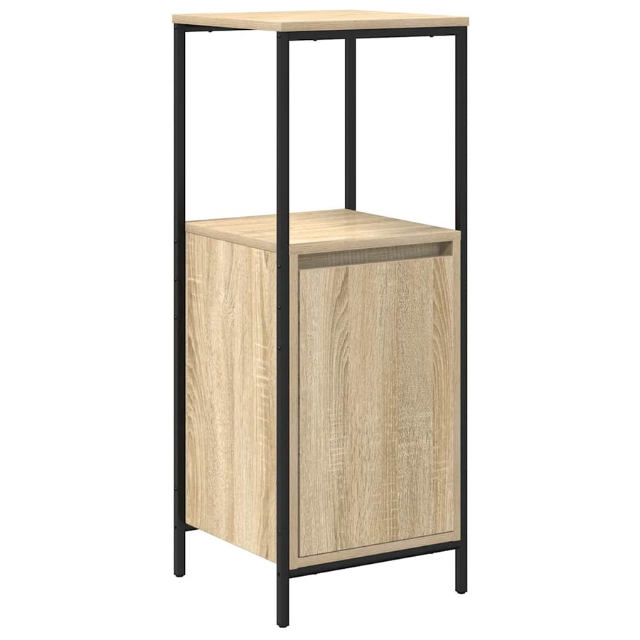 Badkamermeubel met planken 36x35x95 cm Sonoma eikenkleurig