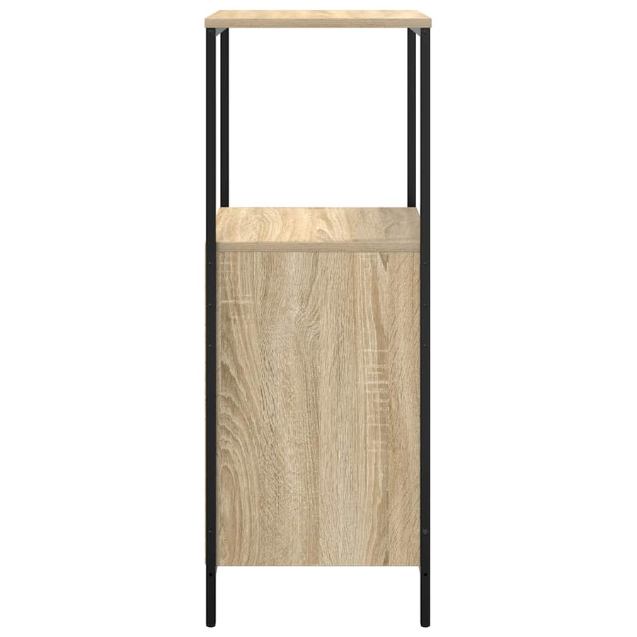 Badkamermeubel met planken 36x35x95 cm Sonoma eikenkleurig