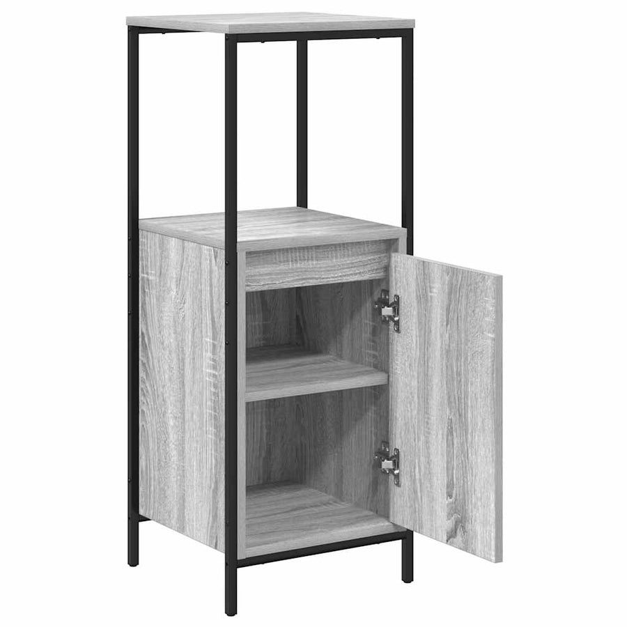 Badkamermeubel met planken 36x35x95 cm grijs sonoma