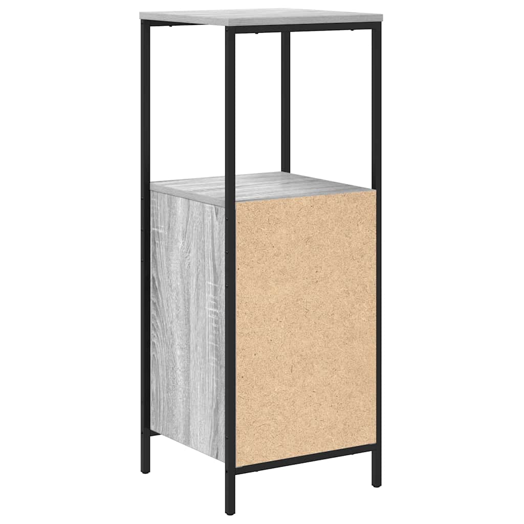 Badkamermeubel met planken 36x35x95 cm grijs sonoma