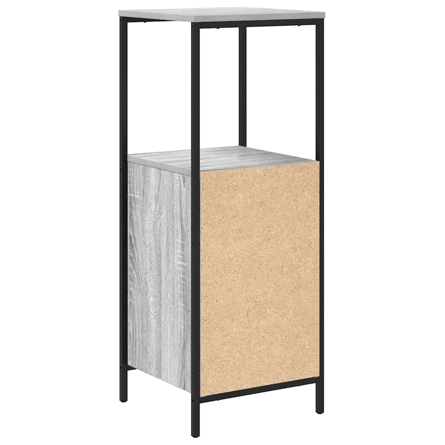 Badkamermeubel met planken 36x35x95 cm grijs sonoma