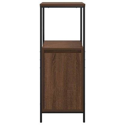 Badkamermeubel met planken 36x35x95 cm bruin eiken