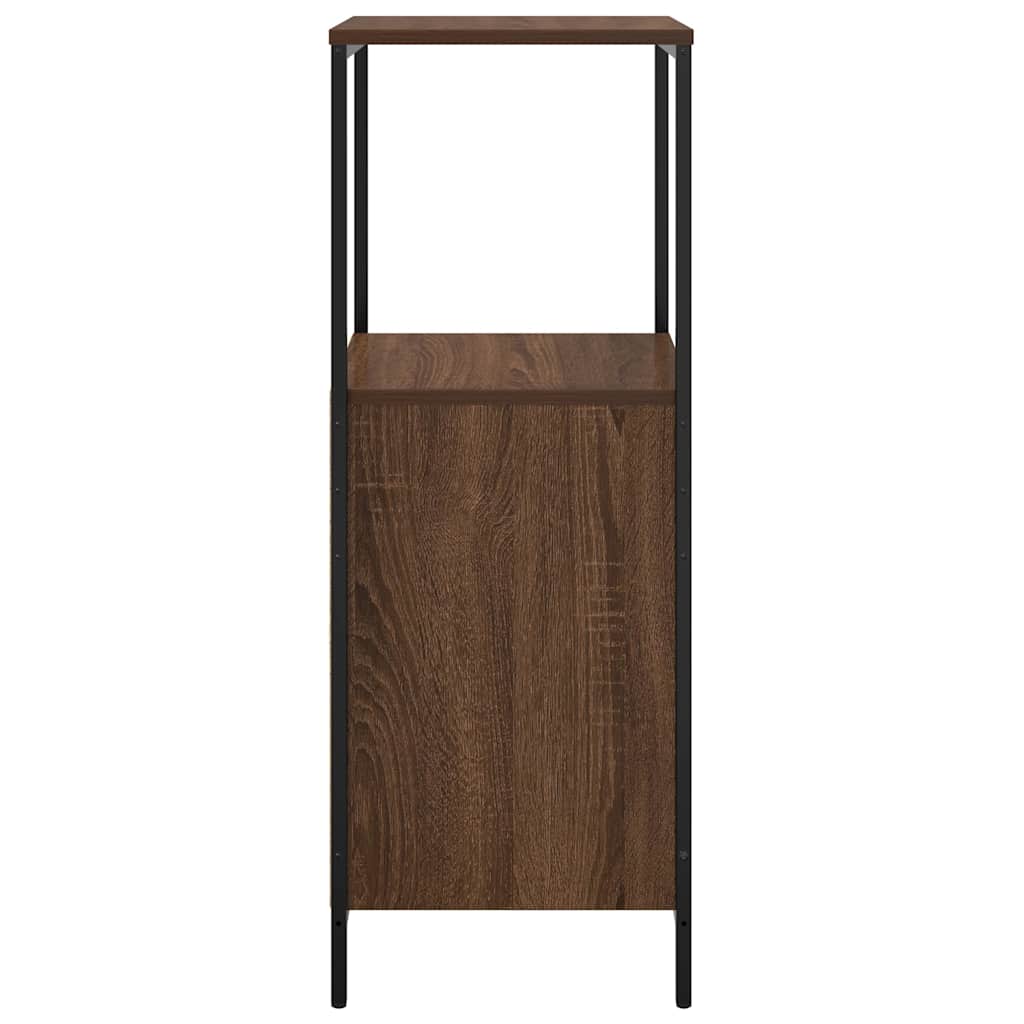 Badkamermeubel met planken 36x35x95 cm bruin eiken