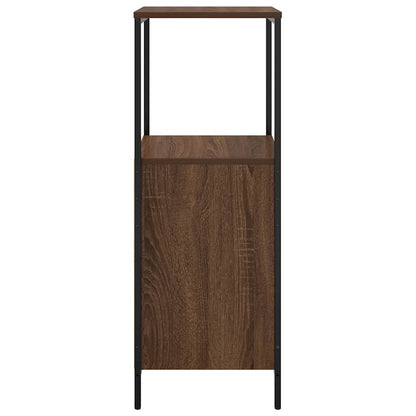 Badkamermeubel met planken 36x35x95 cm bruin eiken