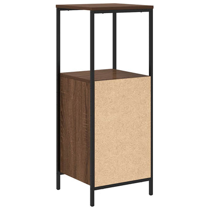 Badkamermeubel met planken 36x35x95 cm bruin eiken