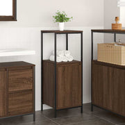 Badkamermeubel 36x35x95 cm bruin eiken