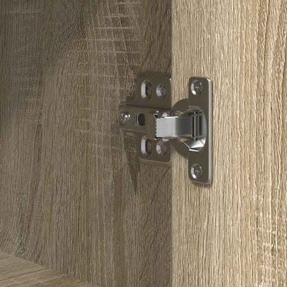 Badkamermeubel met planken 76,5x35x95 cm Sonoma eikenkleurig