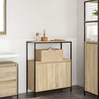 Bathroom cabinet with shelves 76.5x35x95 cm Sonoma oak colour