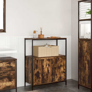 Badkamermeubel gerookt eiken 76,5x35x95 cm
