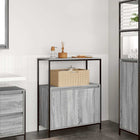 Bathroom cabinet with shelves 76.5x35x95 cm grey Sonoma