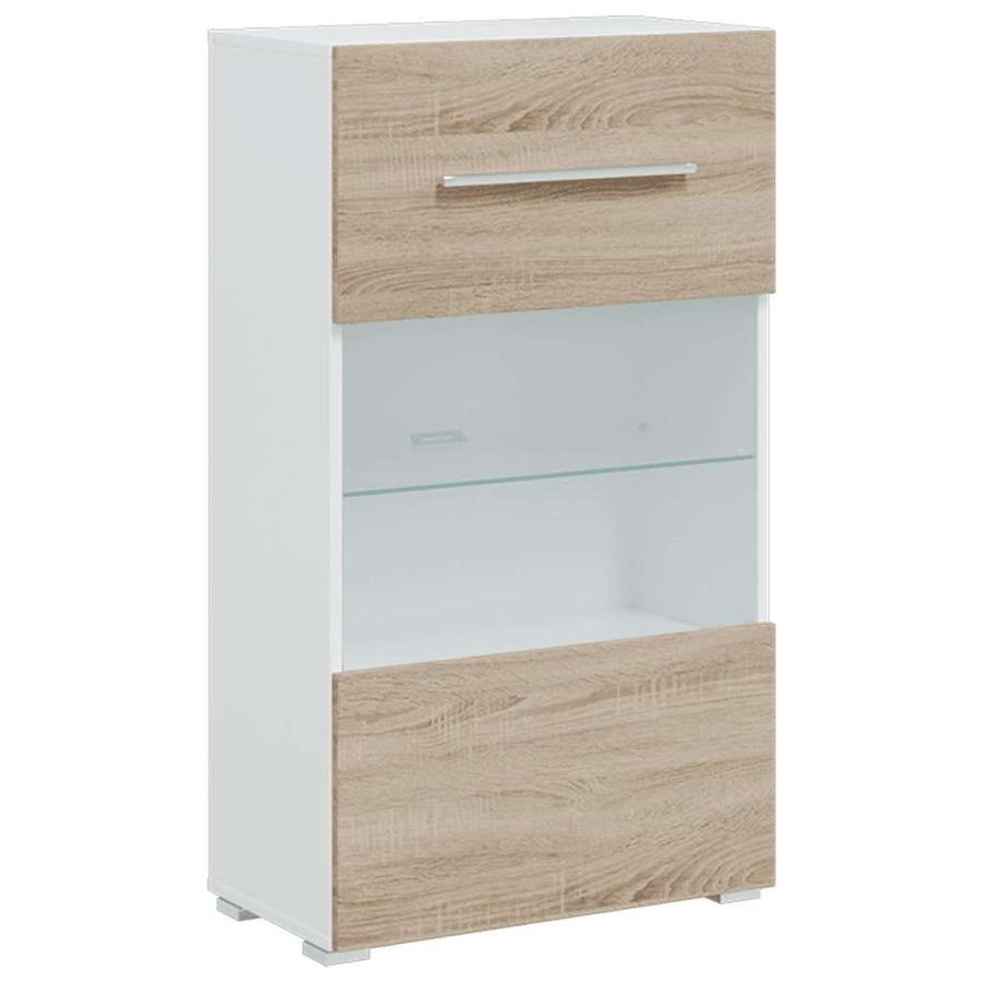 5-delige Tv-meubels met LED bewerkt hout sonoma eiken