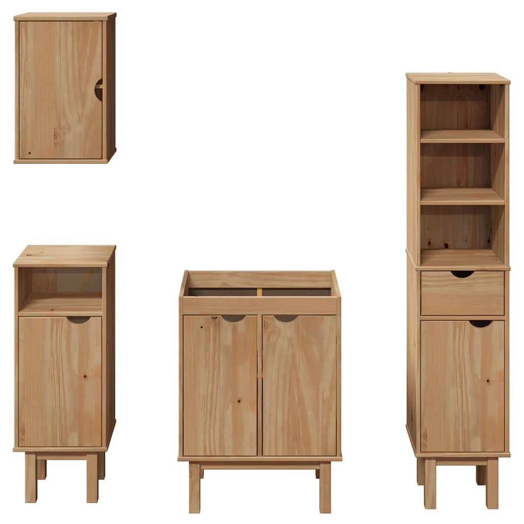 Badkamermeubelset Otta Massief Grenenhout 4