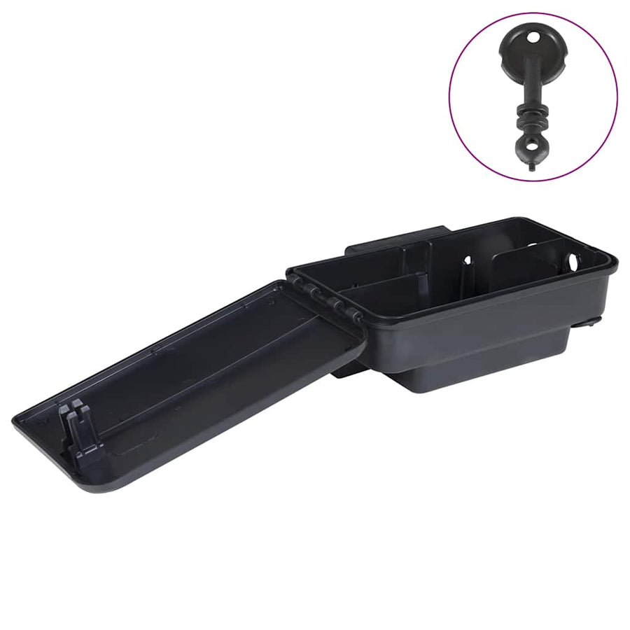 Muizenvallen 4 st 22x12,5x7,5 cm zwart