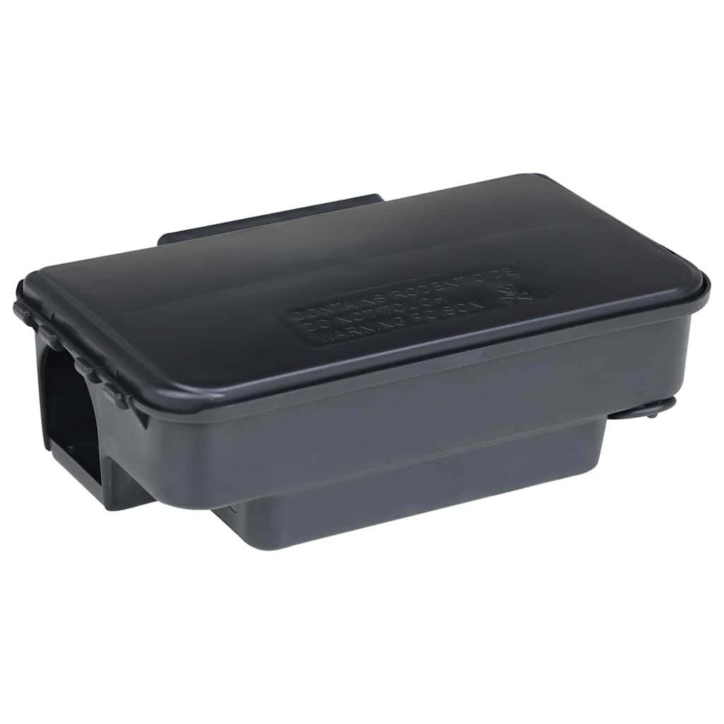 Muizenvallen 12 st 22x12,5x7,5 cm zwart