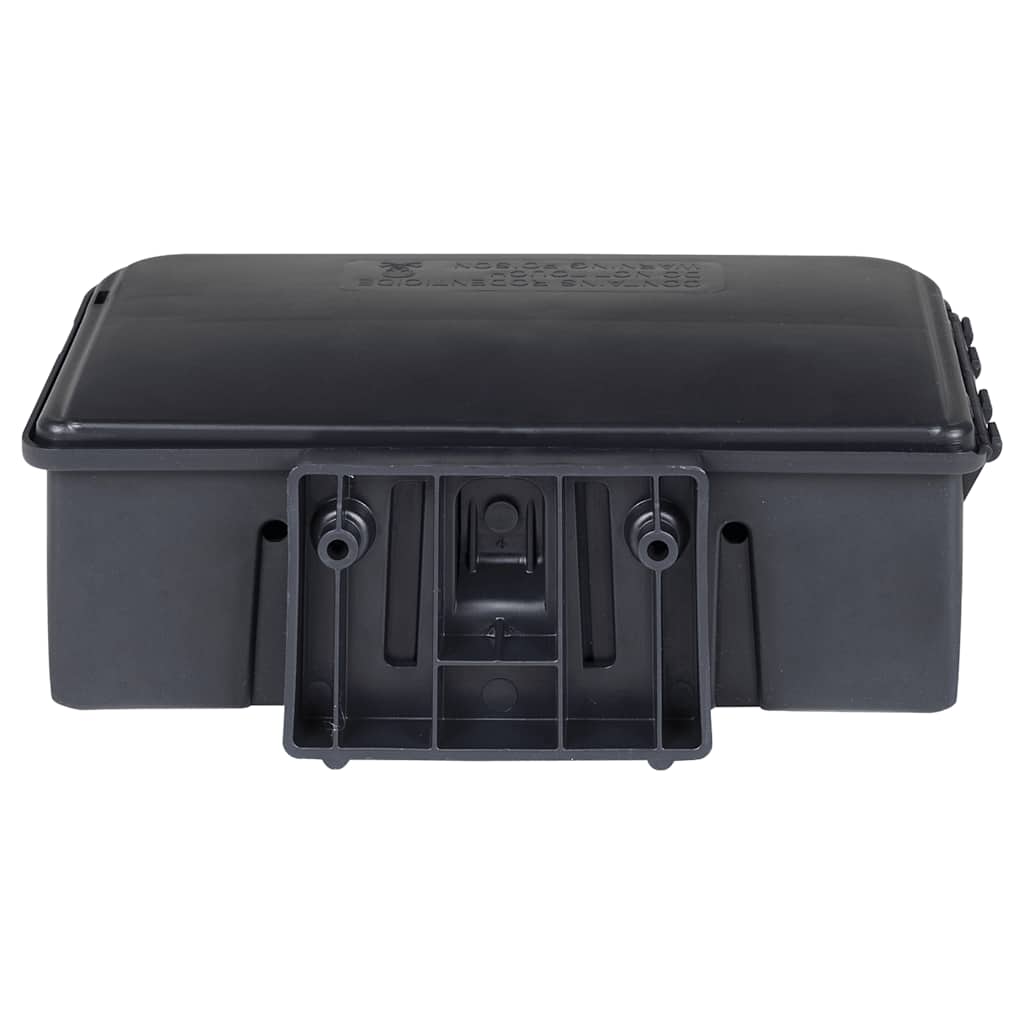 Muizenvallen 12 st 22x12,5x7,5 cm zwart