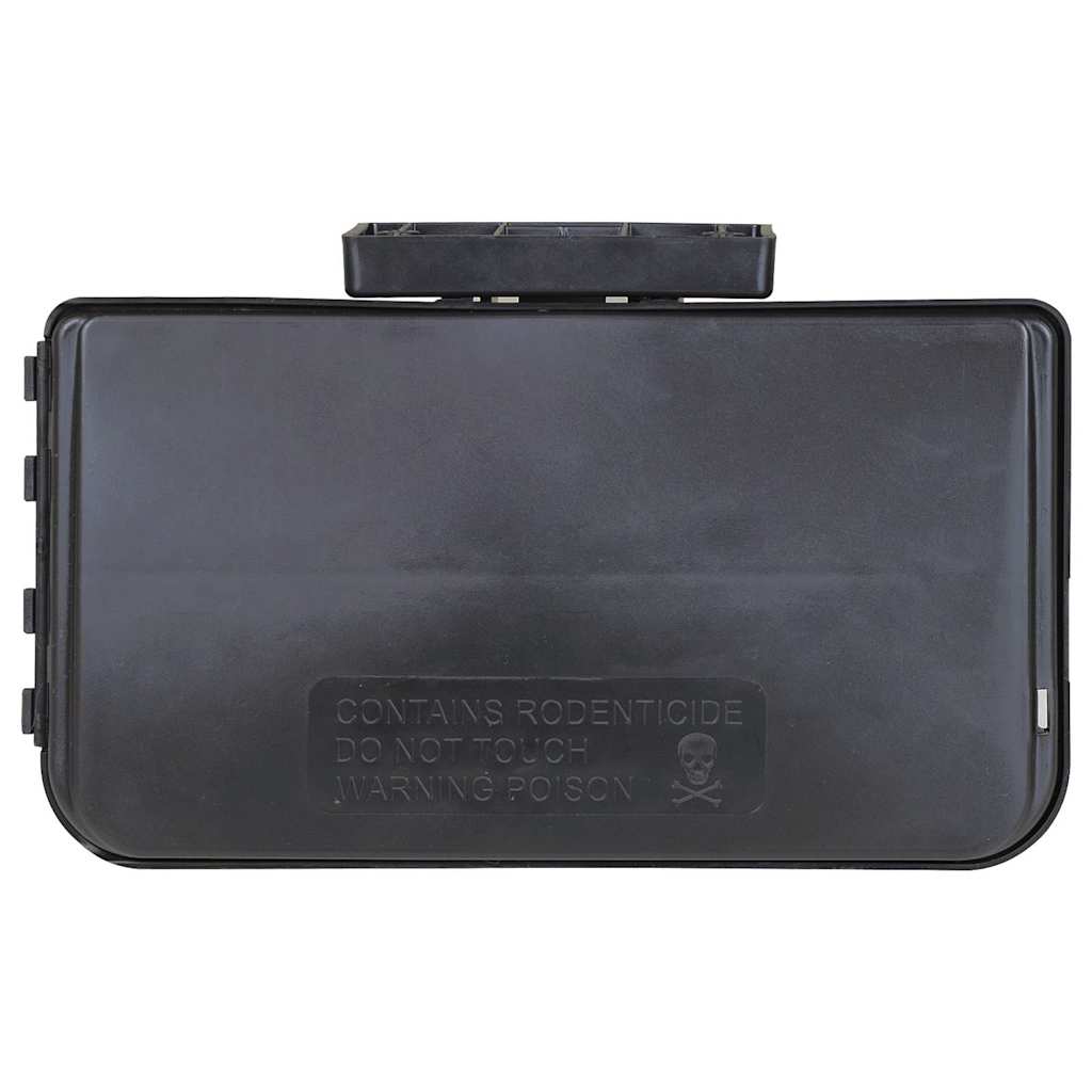 Muizenvallen 12 st 22x12,5x7,5 cm zwart