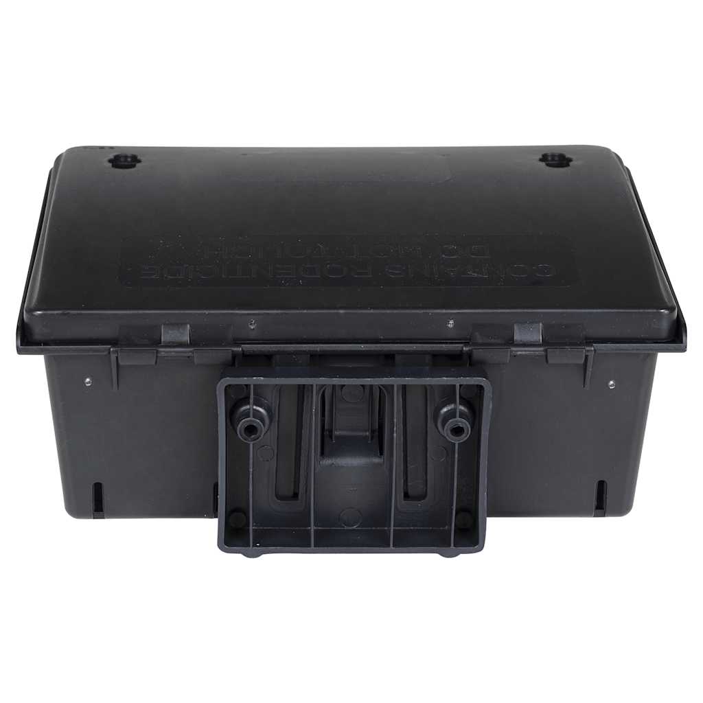 Muizenvallen 4 st 23x19x9,5 cm zwart