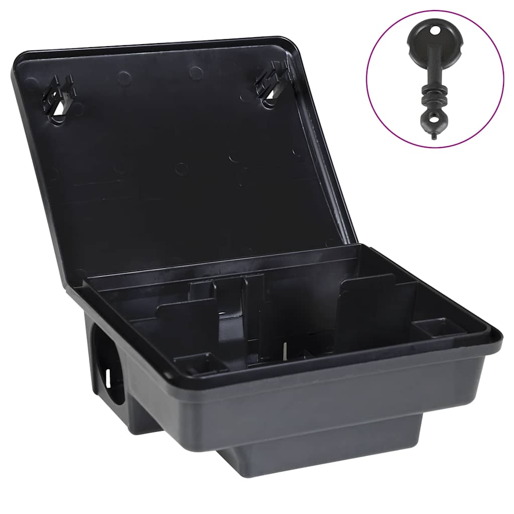 Muizenvallen 6 st 23x19x9,5 cm zwart