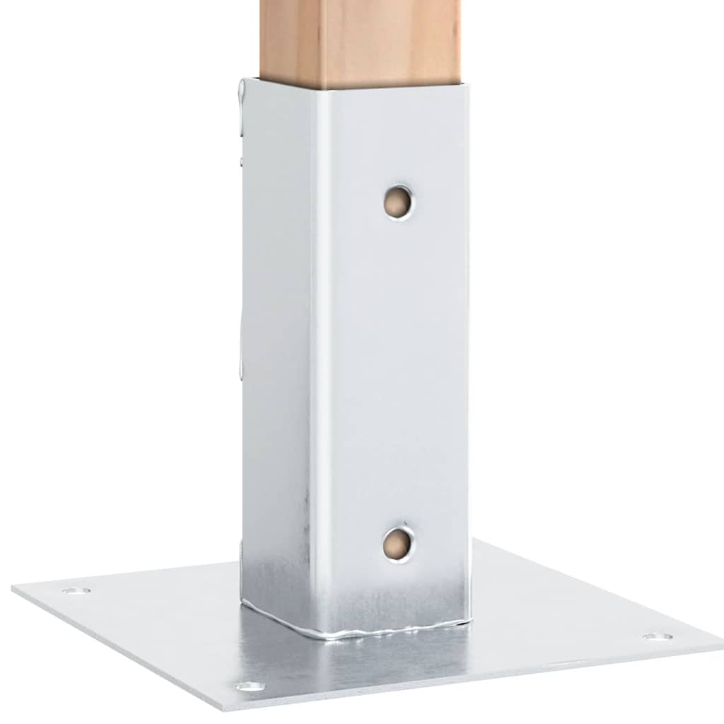 Spokkels Vierkant Gegalvaniseerd Staal Kleurig 4 51 x 51 mm Zilver