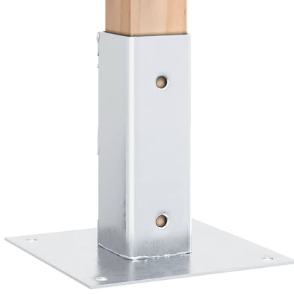 Spokkels Vierkant Gegalvaniseerd Staal Kleurig 4 51 x 51 mm Zilver