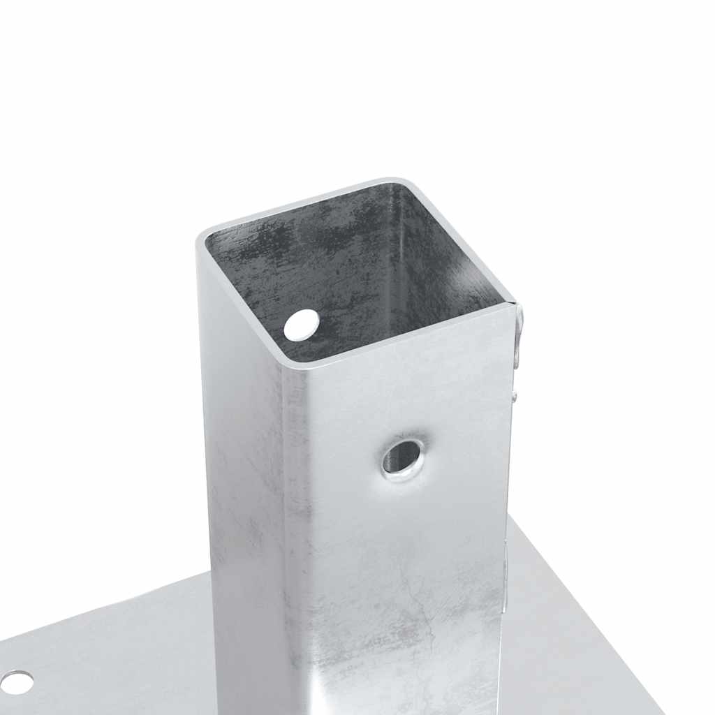 Spokkels Vierkant Gegalvaniseerd Staal Kleurig 4 51 x 51 mm Zilver