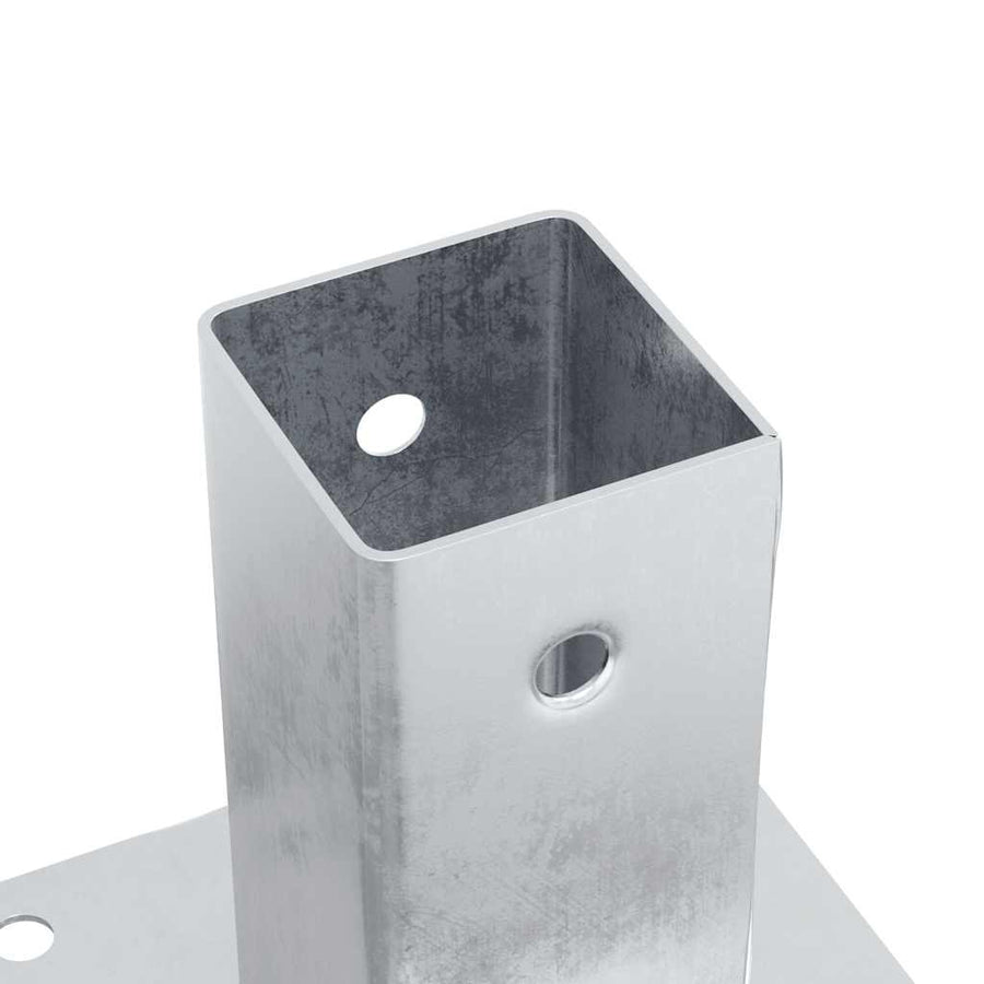 Spokkels Vierkant Gegalvaniseerd Staal Kleurig 4 61 x 61 mm Zilver