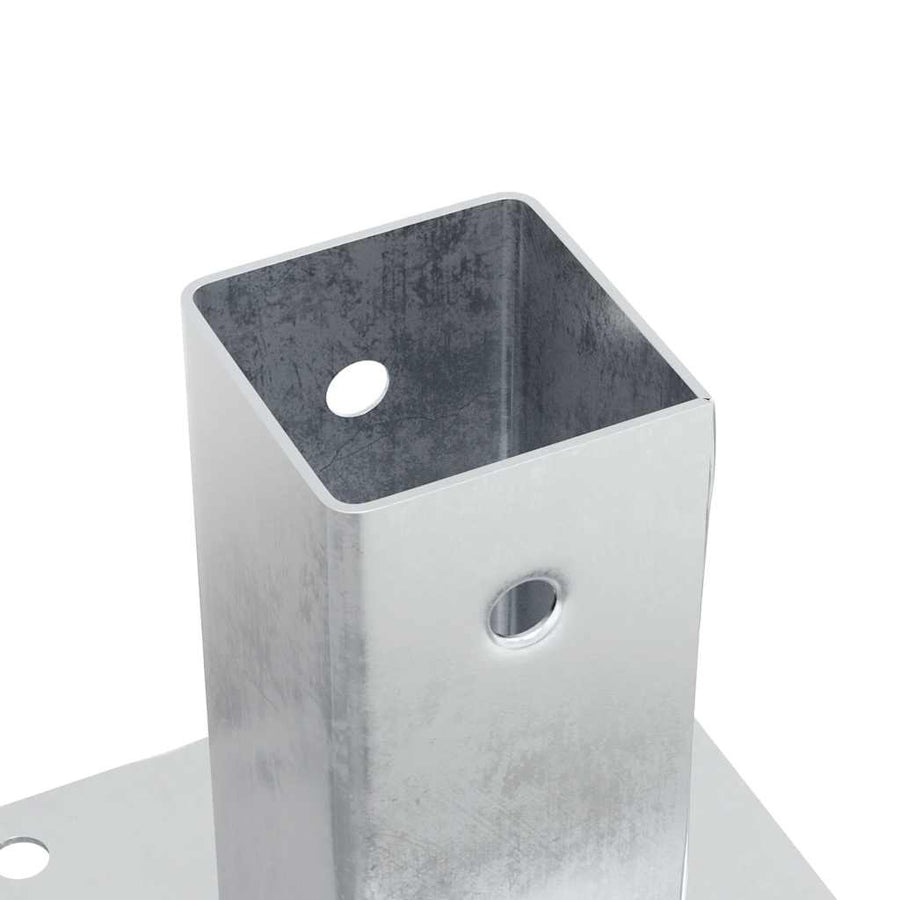 Spokkels Vierkant Gegalvaniseerd Staal Kleurig 4 61 x 61 mm Zilver