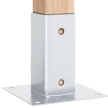 Spokkels Vierkant Gegalvaniseerd Staal Kleurig 12 71 x 71 mm Zilver