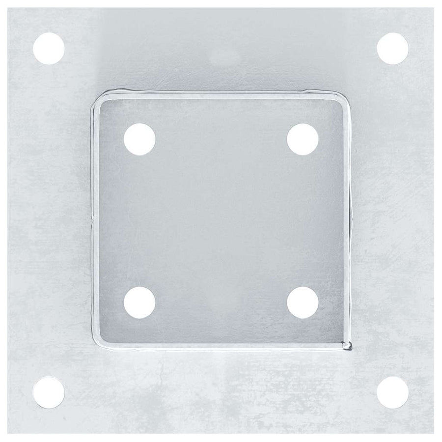 Spokkels Vierkant 4 St Gegalvaniseerd Staal Kleurig 12 81 x 81 mm Zilver