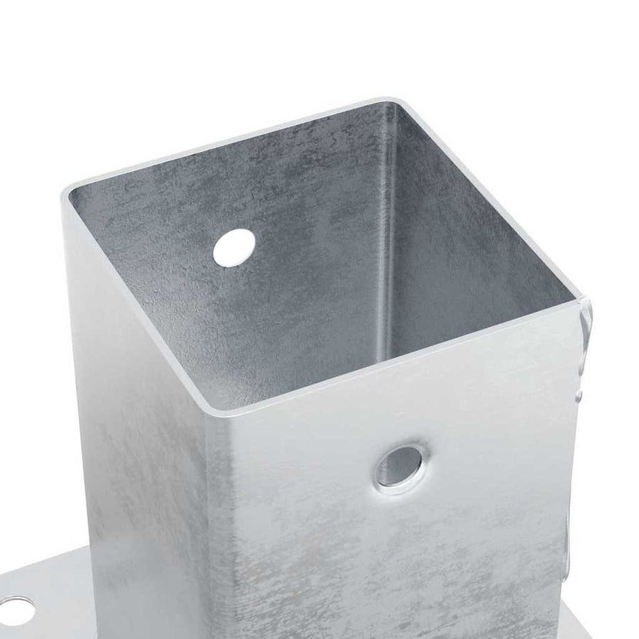 Spokkels Vierkant 4 St Gegalvaniseerd Staal Kleurig 12 81 x 81 mm Zilver