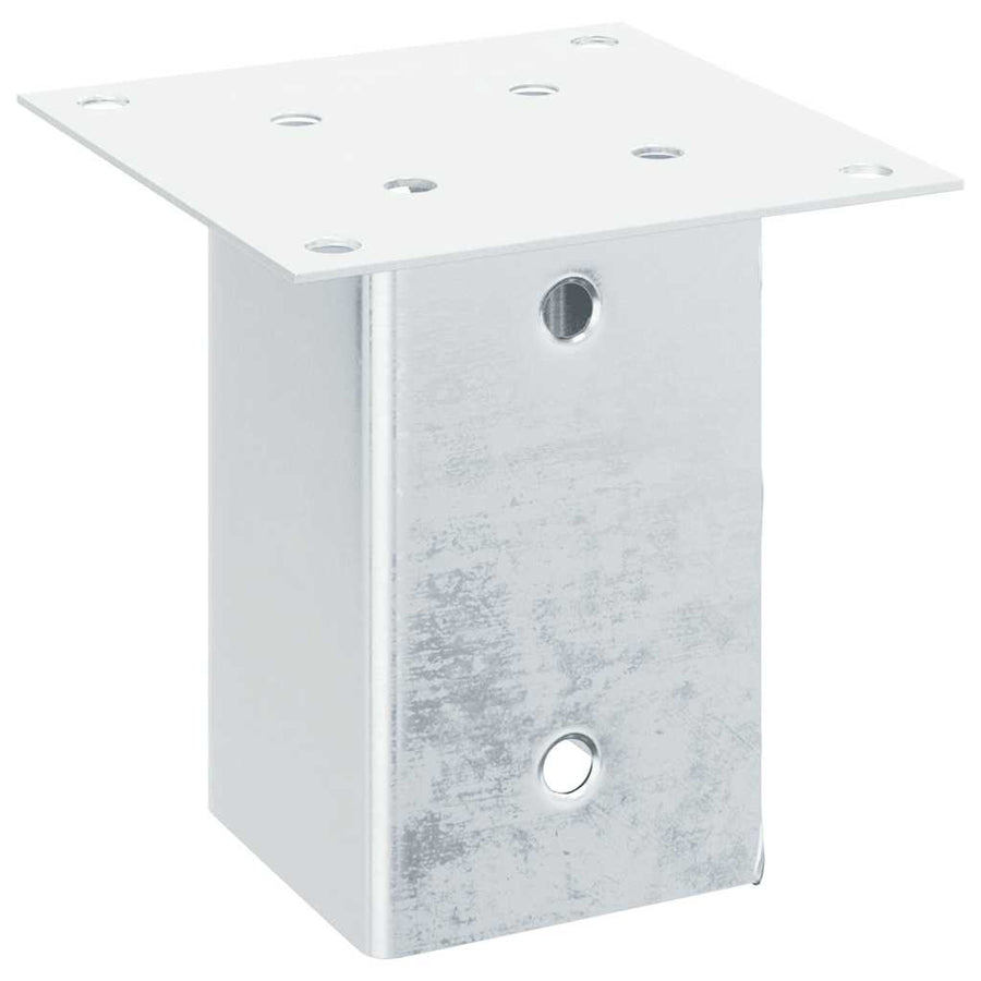 Spokkels Vierkant Gegalvaniseerd Staal Kleurig 4 91 x 91 mm Zilver