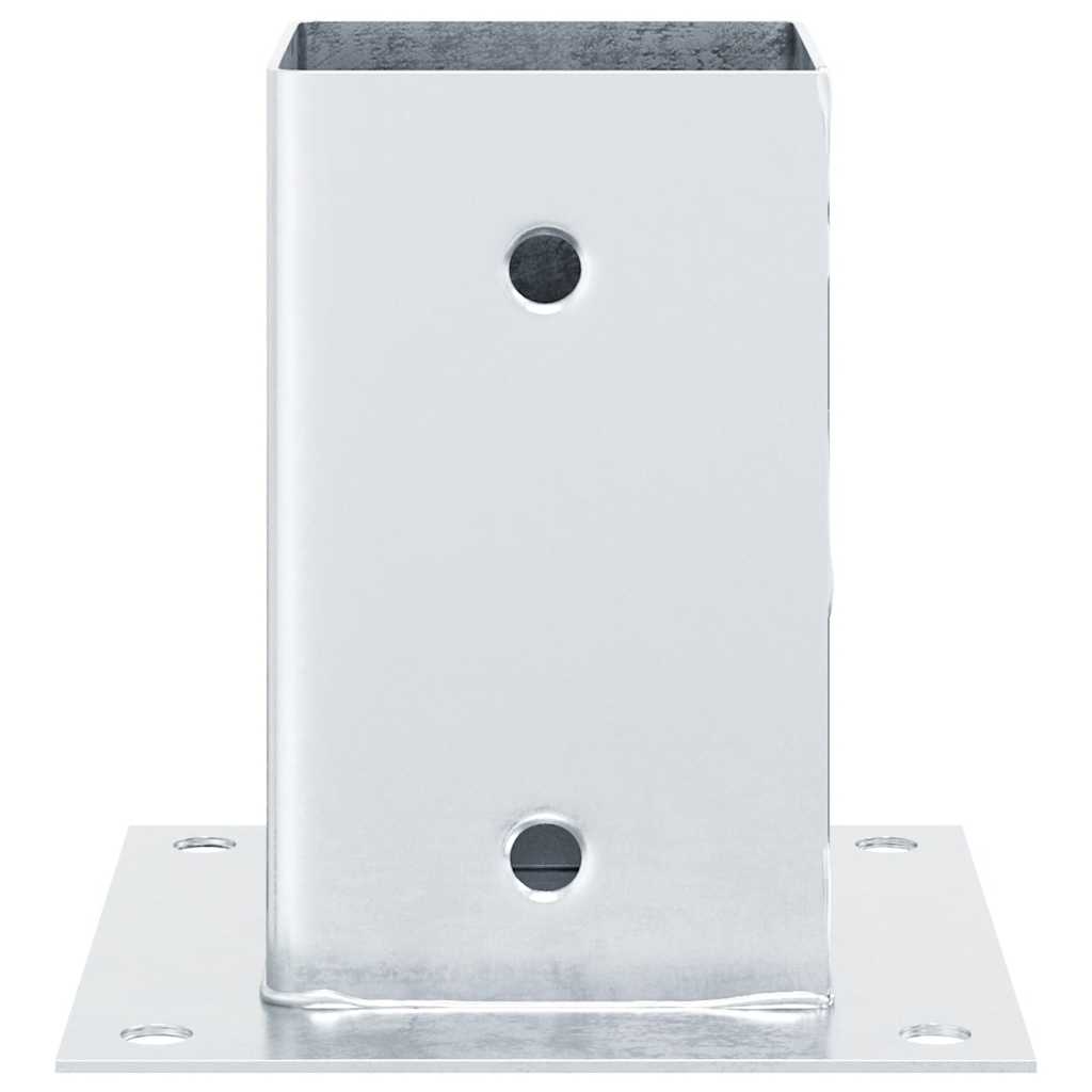 Spokkels Vierkant Gegalvaniseerd Staal Kleurig 4 91 x 91 mm Zilver