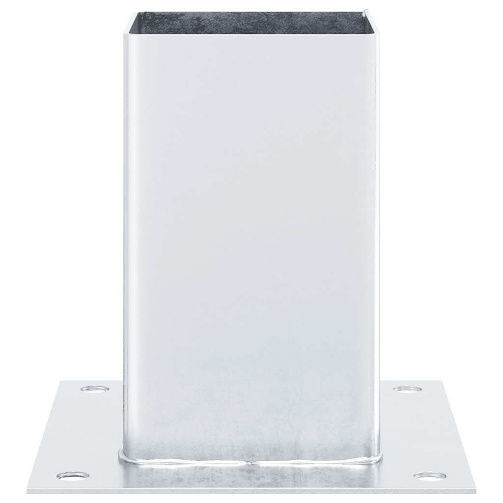 Spokkels Vierkant Gegalvaniseerd Staal Kleurig 4 91 x 91 mm Zilver