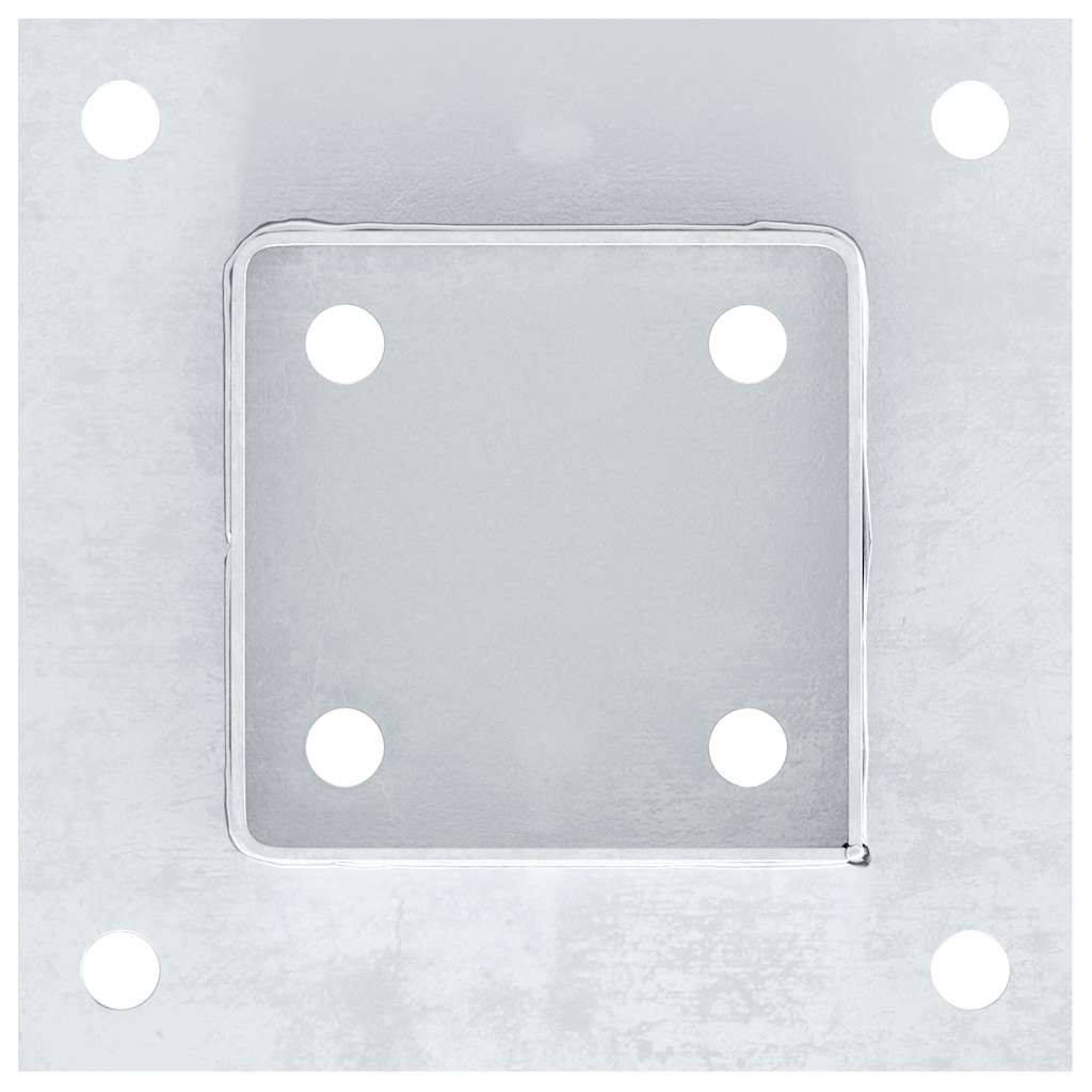 Spokkels Vierkant Gegalvaniseerd Staal Kleurig 4 91 x 91 mm Zilver