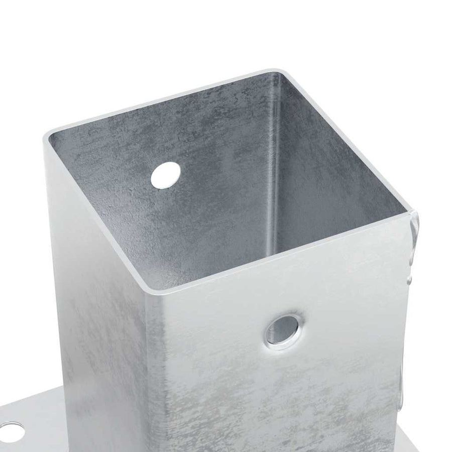 Spokkels Vierkant Gegalvaniseerd Staal Kleurig 4 91 x 91 mm Zilver