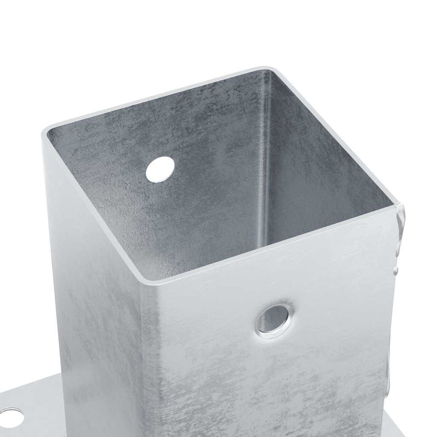 Spokkels Vierkant Gegalvaniseerd Staal Kleurig 12 91 x 91 mm Zilver