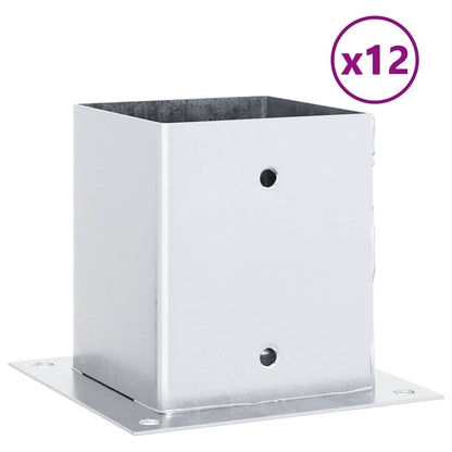 Spokkels Vierkant Gegalvaniseerd Staal Kleurig 12 101 x 101 mm Zilver