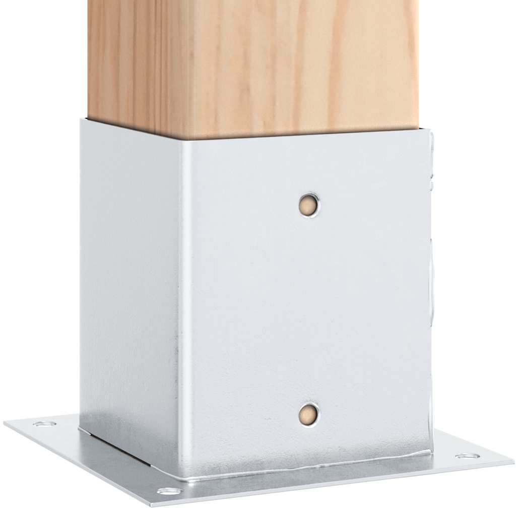 Spokkels Vierkant Gegalvaniseerd Staal Kleurig 12 101 x 101 mm Zilver