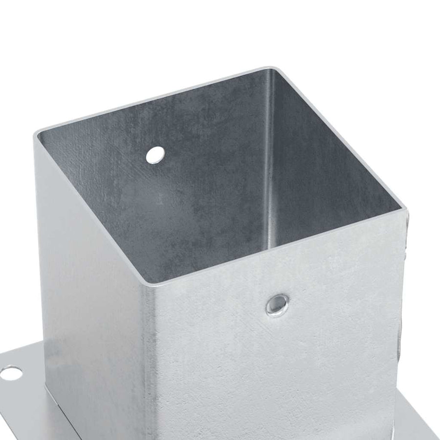 Spokkels Vierkant Gegalvaniseerd Staal Kleurig 4 121 x 121 mm Zilver