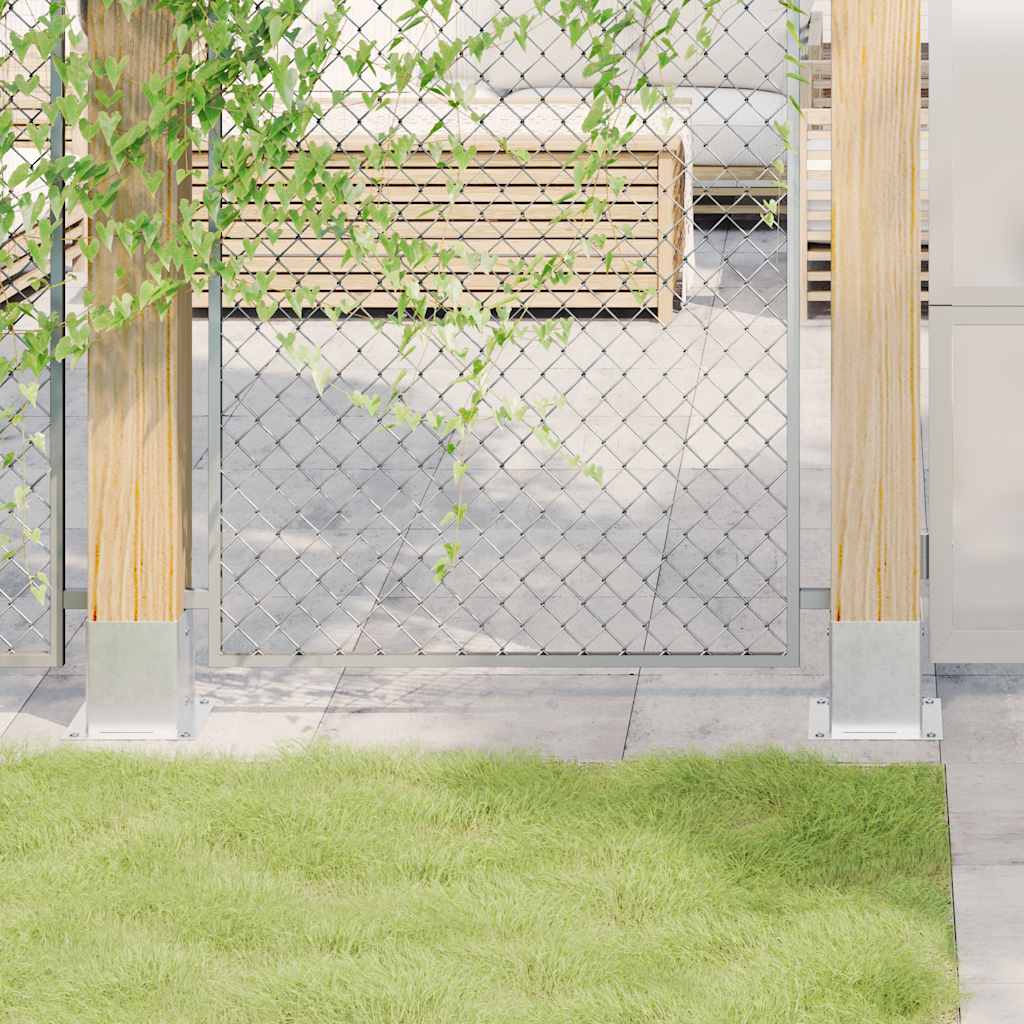 Spokkels Vierkant Gegalvaniseerd Staal Kleurig 4 121 x 121 mm Zilver