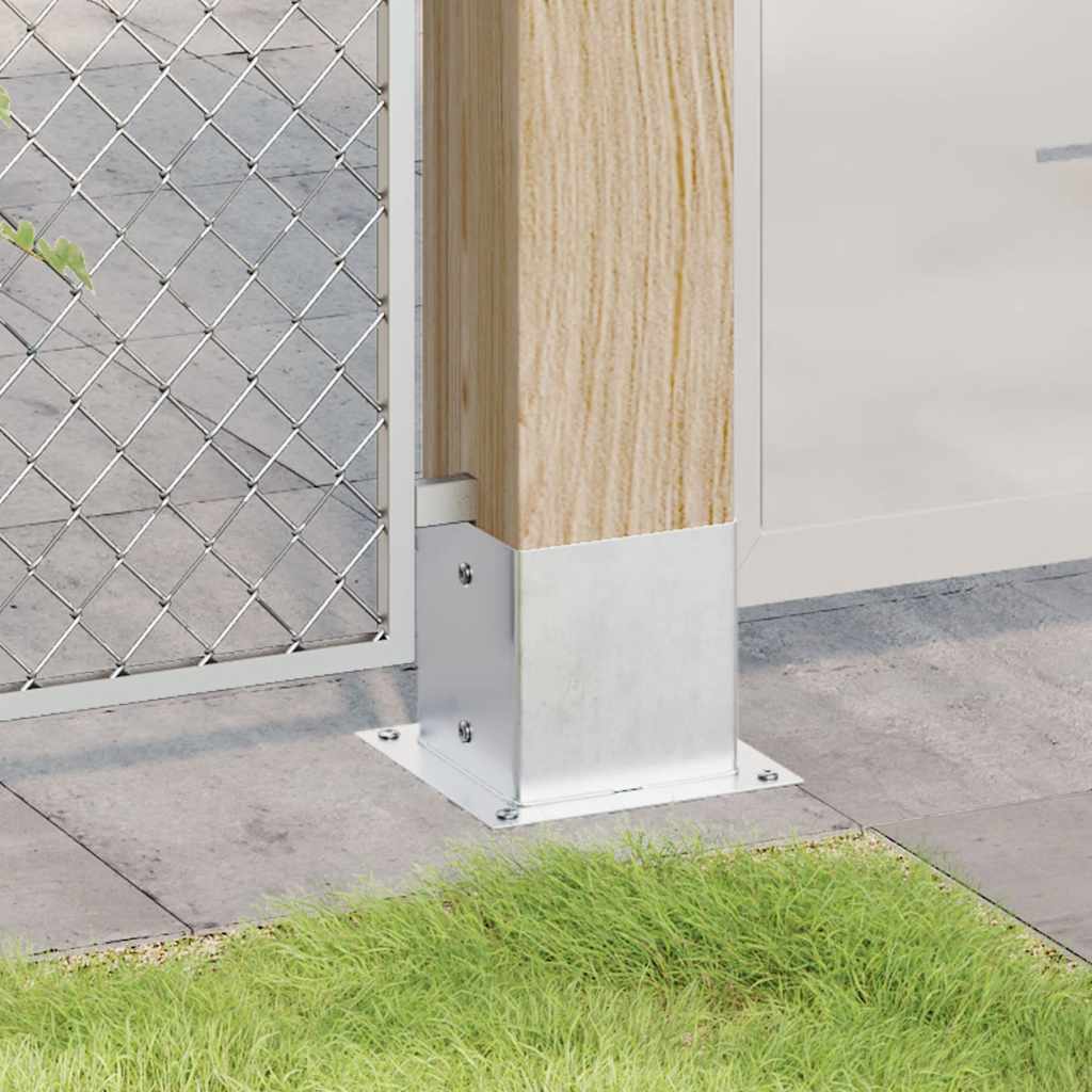 Spokkels Vierkant Gegalvaniseerd Staal Kleurig 4 141 x 141 mm Zilver