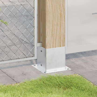 Spokkels Vierkant Gegalvaniseerd Staal Kleurig 4 141 x 141 mm Zilver