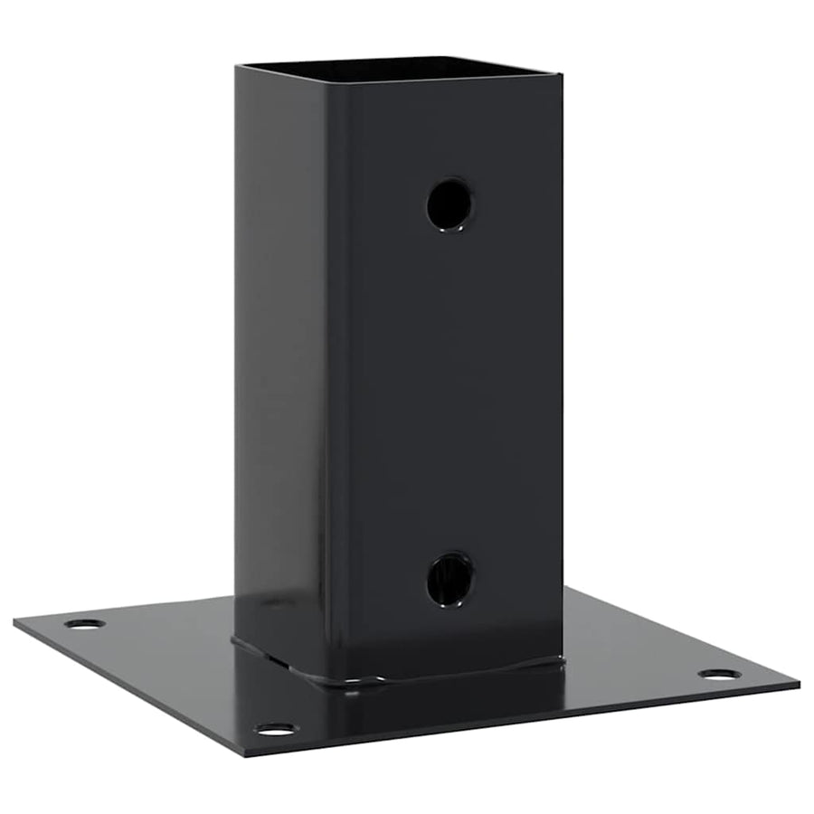 Spokkels vierkant 4 st 61x61 mm gepoedercoat staal antraciet