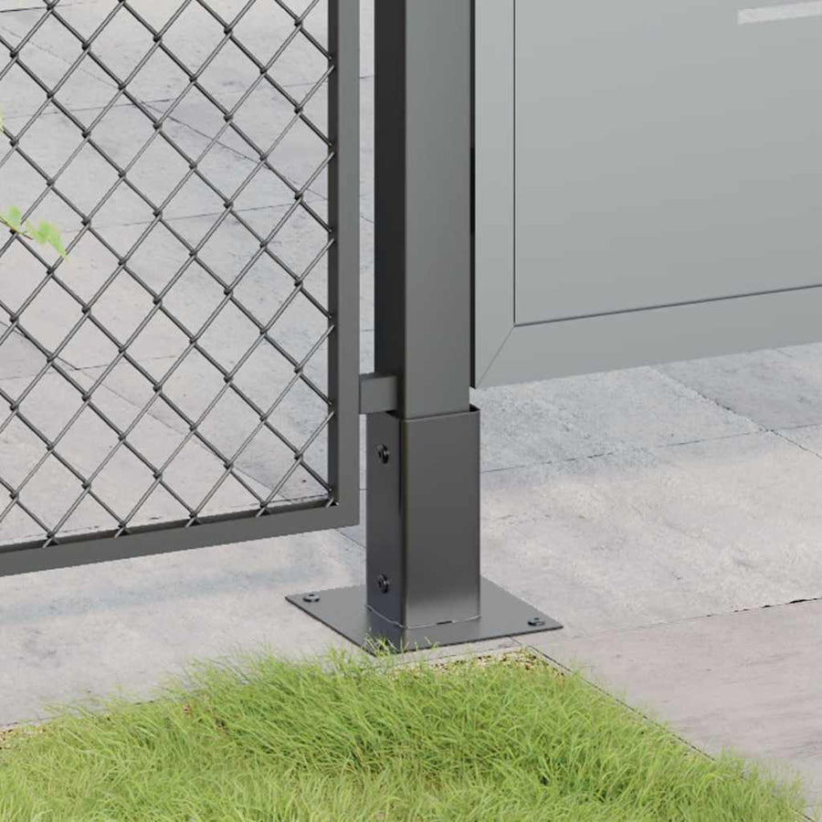 Spokkels vierkant 4 st 61x61 mm gepoedercoat staal antraciet