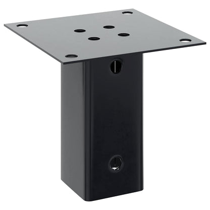 Spokkels vierkant 4 st 61x61 mm gepoedercoat staal antraciet