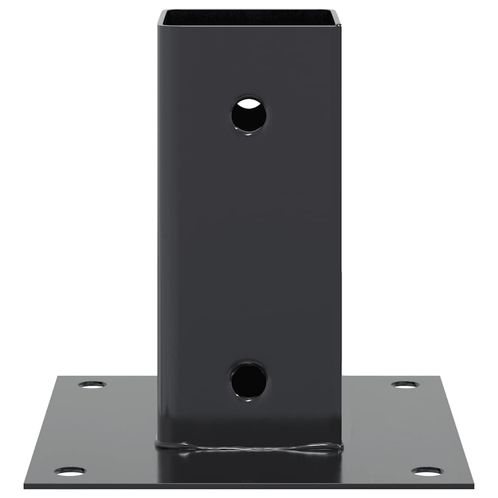 Spokkels vierkant 4 st 61x61 mm gepoedercoat staal antraciet